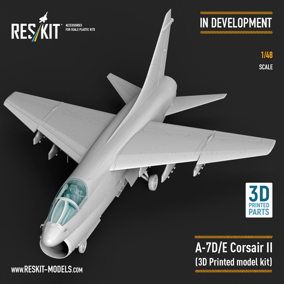 Our first full 3D printed aircraft kit – the 1/48 A‑7D/E Corsair II